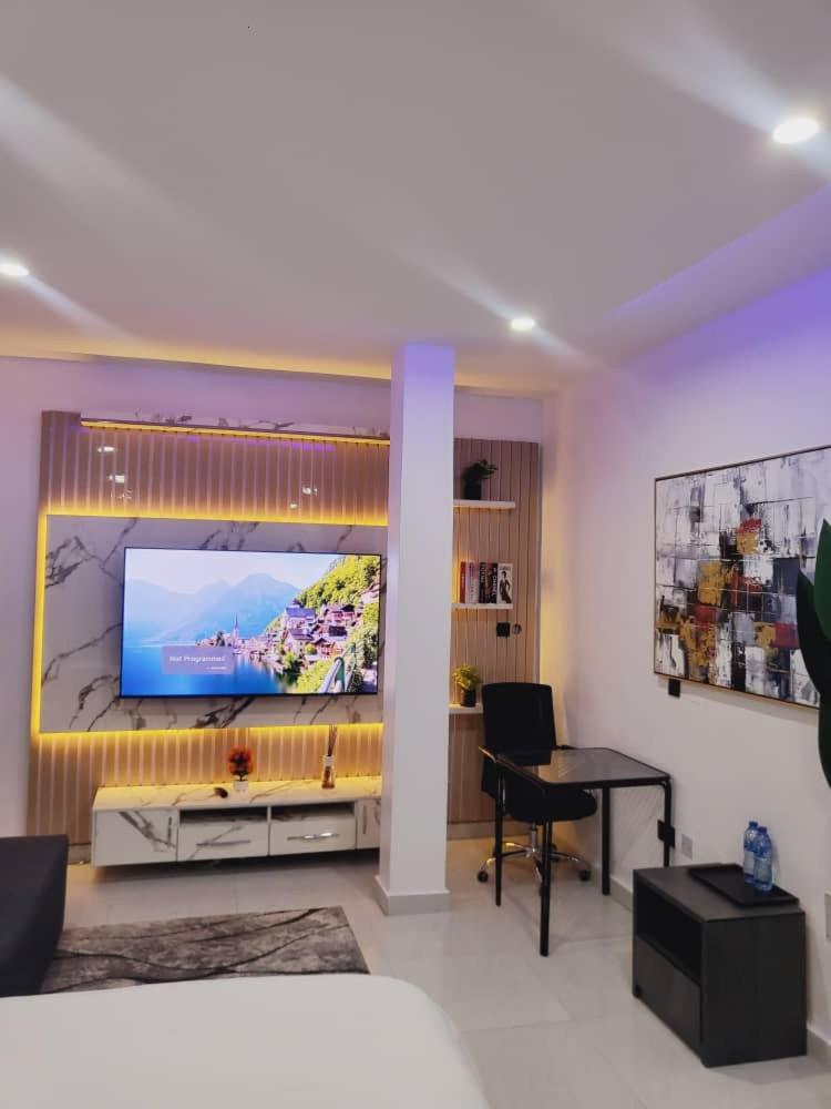 Stylish Modern Studio Apartment-Banana Island Lagos Exterior foto